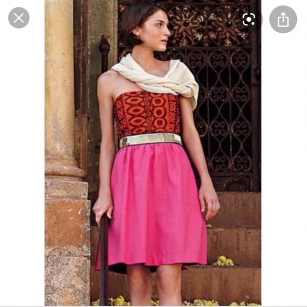 Anthropologie FLOREAT beaded strapless dress, 4.